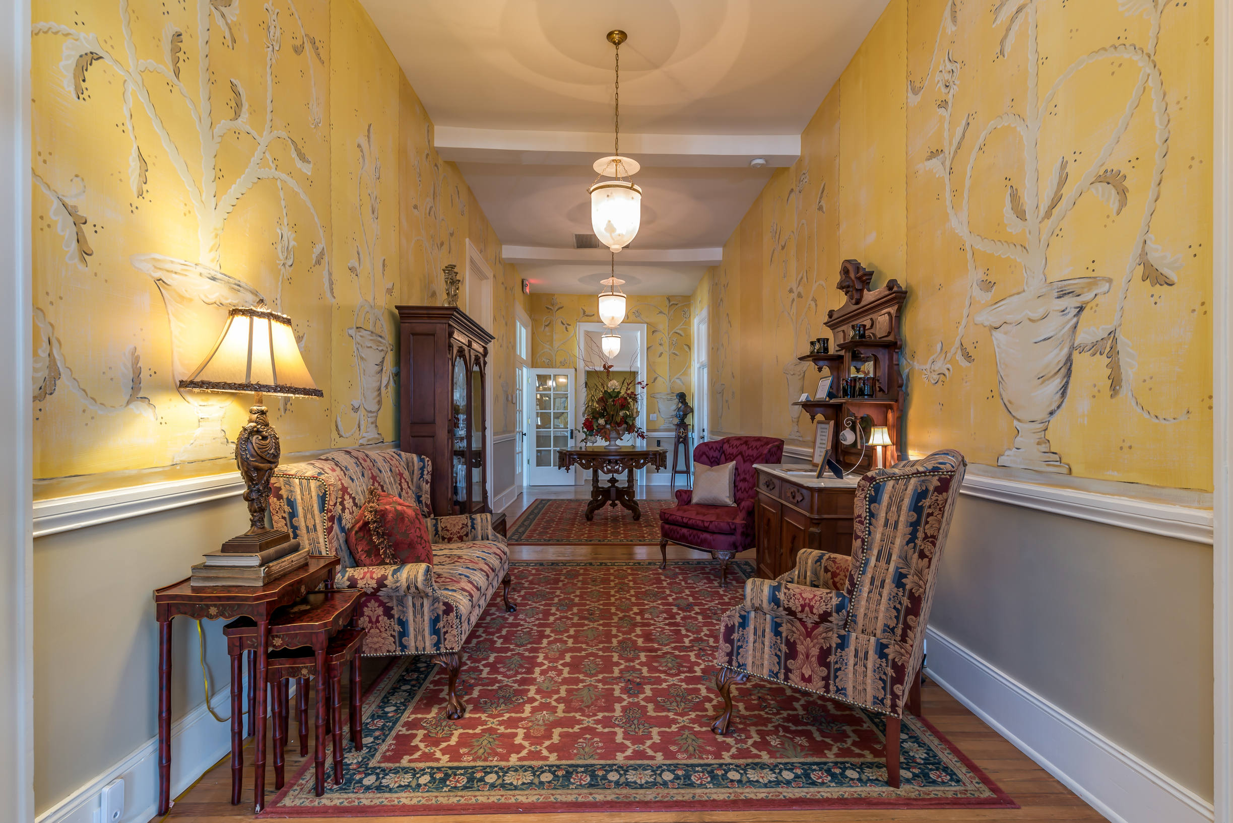 yellow hallway